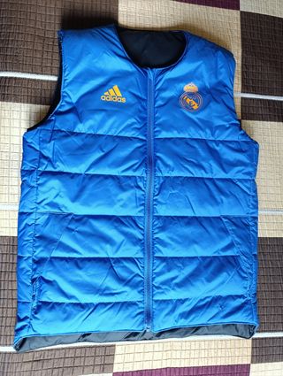 Chaleco Adidas Real Madrid Reversible Negro Azul