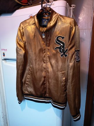 Chaqueta Béisbol Majestic Dorada