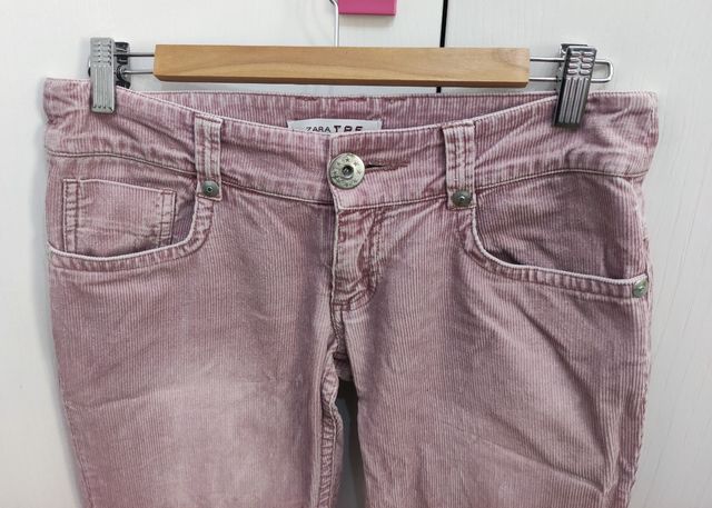 Pantalón pana Zara rosa Talla 36