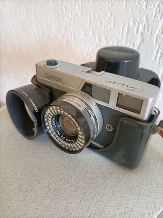 Cámara Canon Canonet Analógica Plata