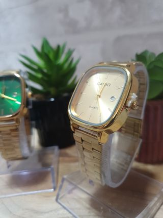 Reloj Dorado y verde de Hombre