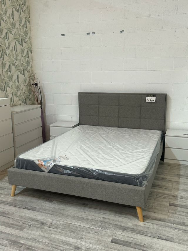 Cama Matrimonio 135x190 + Cabezal Nuevo