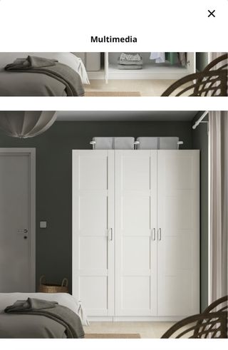 Armario Ikea Bergsbo Blanco 150cm