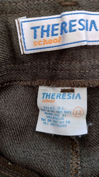 Pantalón corto uniforme Camarena T. 12