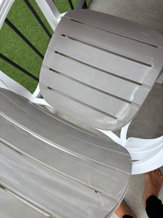 Mesa y Sillas Exterior Extensibles 210+70x100cm
