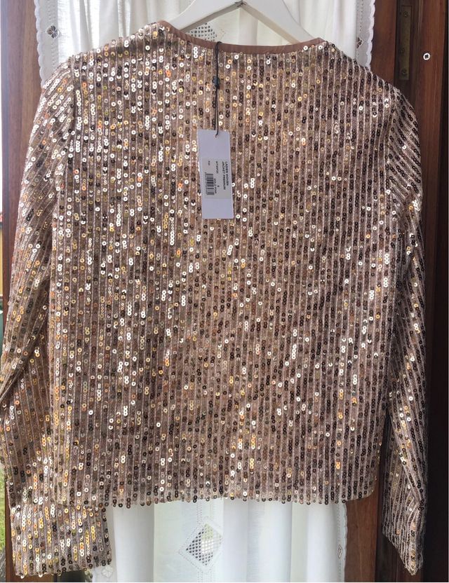 Blazer Lentejuelas Nude Molly Bracken Premium Tall