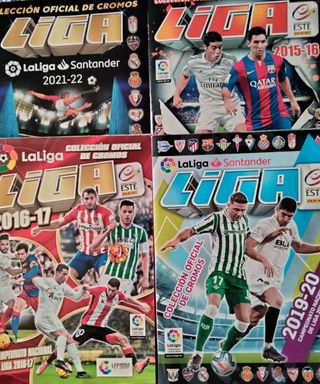 Álbumes de cromos LaLiga Santander y otros.
