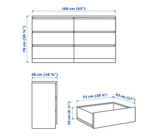 VENDO COMODA IKEA!!  160x78cm