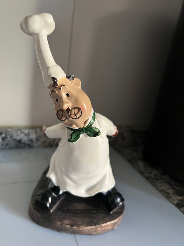 Figura Chef Cocina Botellero y Bandeja