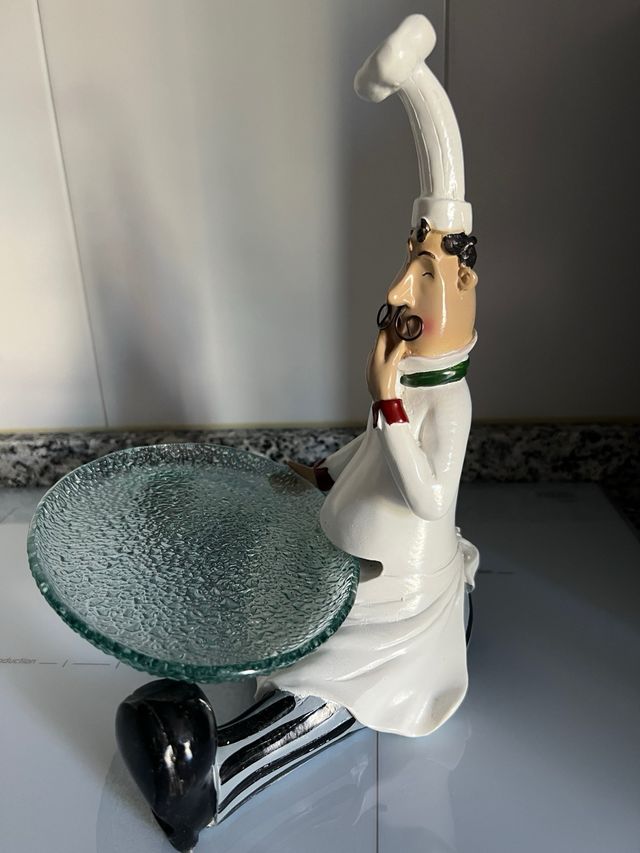 Figura Chef Cocina Botellero y Bandeja