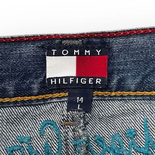 Falda vaquera Tommy Hilfiger bordado floral niña