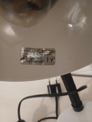 Lampada da tavolo anni 80