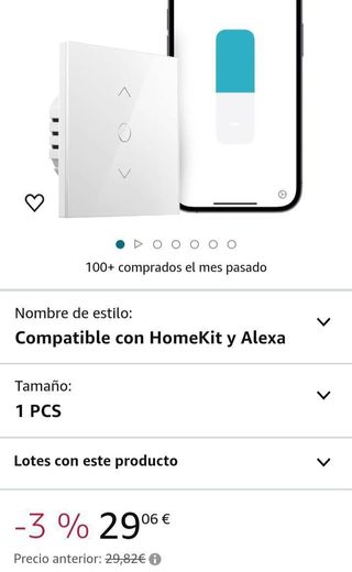 Interruptor de cortinas Alexa Meross