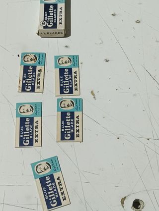 Cuchillas Gillette Blue Blades antiguas