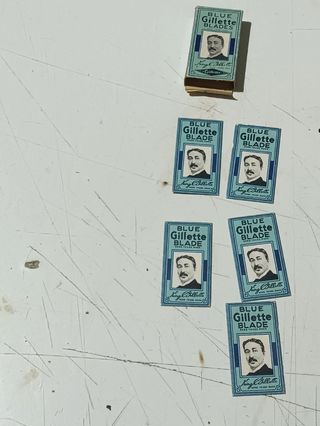 Cuchillas Gillette Blue Blades antiguas