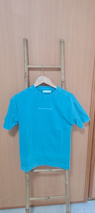Camiseta Zara Azul Talla S
