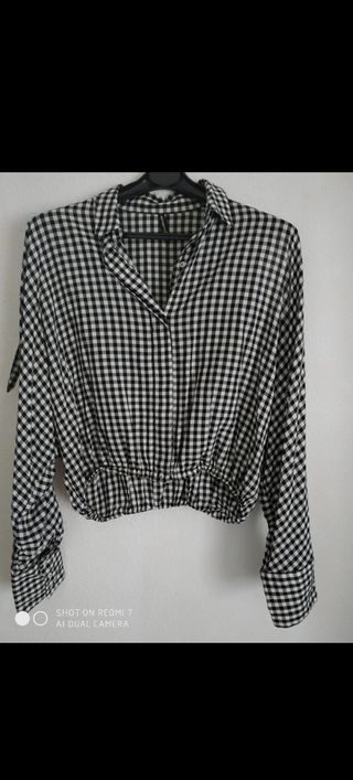 Camisa Vichy con aberturas