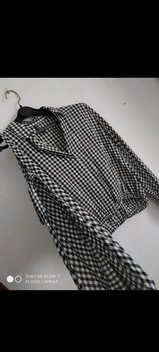 Camisa Vichy con aberturas