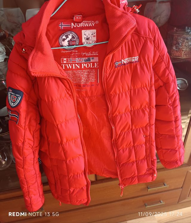 Cazadora Geographical Norway Roja Talla M