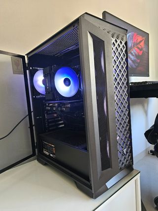 PC Gaming Alta Gama Negro + Monitor + Periféricos