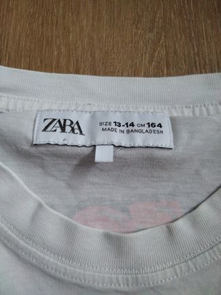 Camiseta Zara skate gráfica