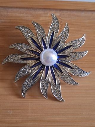Broche Flor con Perla joyas bisutería mujer regalo
