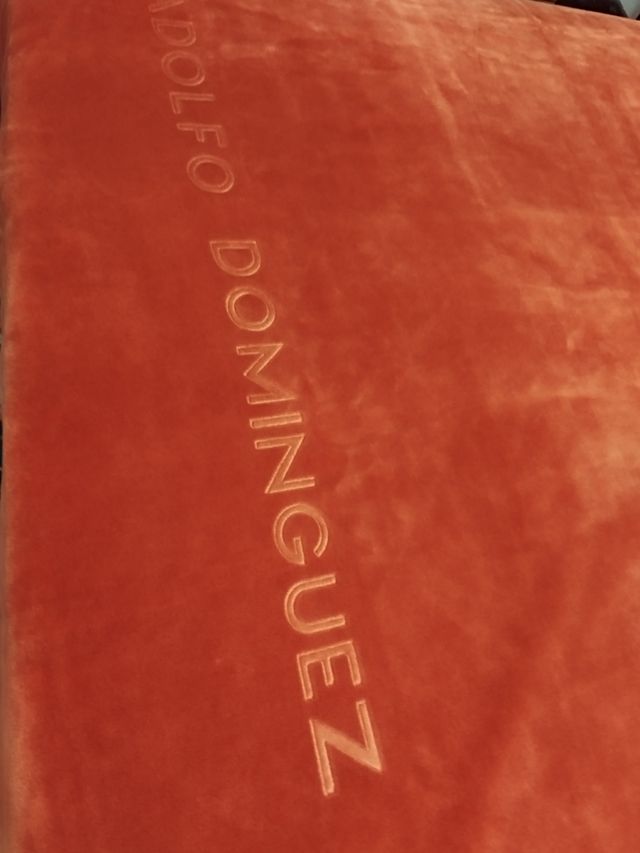 Manta Adolfo Domínguez Grande Naranja