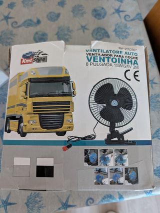 Ventilador Coche 12V/24V 8 Pulgadas