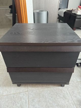 2 comodini Malm marrone wengé 60