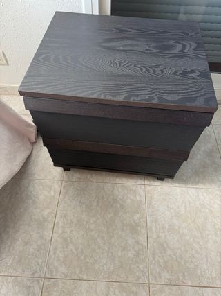 2 comodini Malm marrone wengé 60