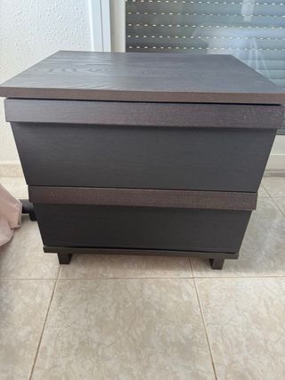 2 comodini Malm marrone wengé 60