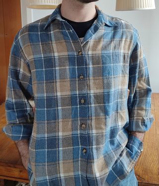 Camicia Flanella Donna a Quadri Taglia 46