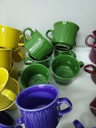 Lote Tazas y Platos Merienda