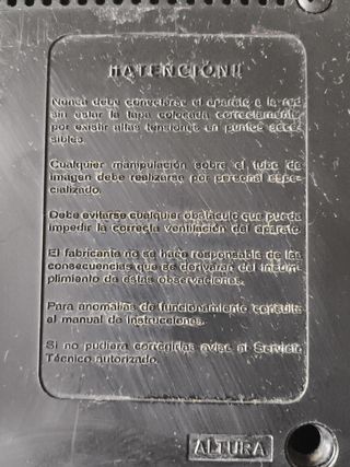 ANTIGUO TELEVISOR "INTER" RETRO AÑOS 80 B/N