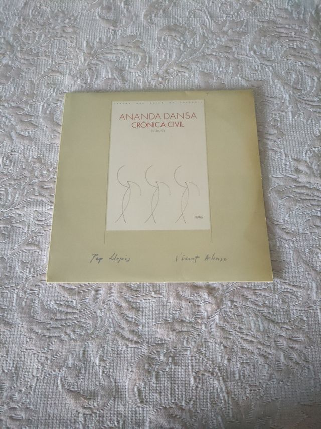 Vinilo Ananda Danza Crónica Civil