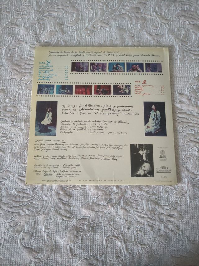 Vinilo Ananda Danza Crónica Civil