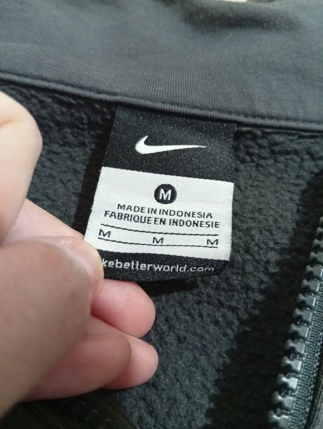 Sudadera Americana Nike Y2K Gris Hockey Talla M