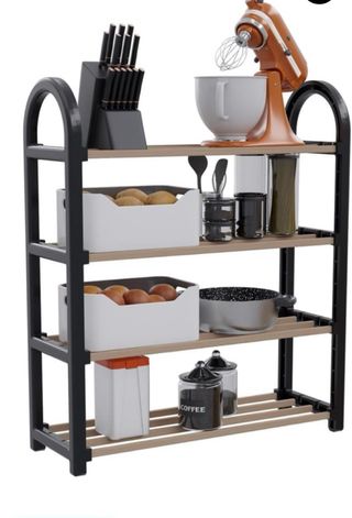 Estanteria Zapatero 4 pisos de madera pino, nuevo