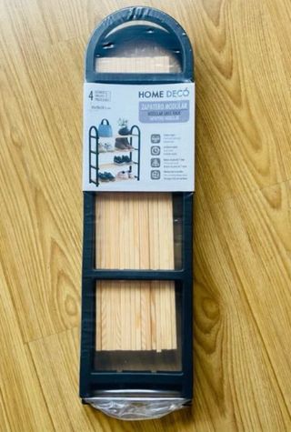Estanteria Zapatero 4 pisos de madera pino, nuevo