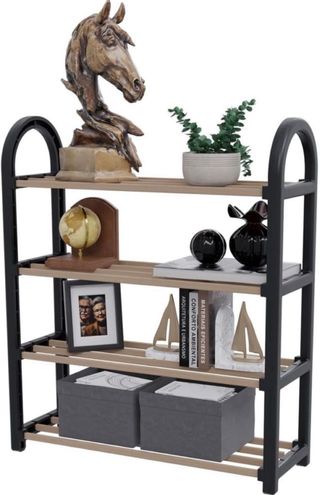 Estanteria Zapatero 4 pisos de madera pino, nuevo