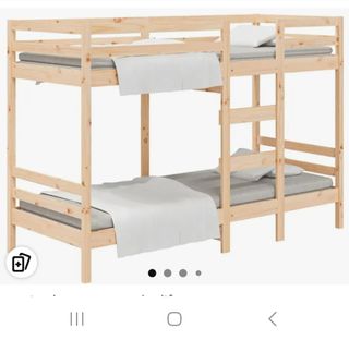 Litera de madera pino desmontable