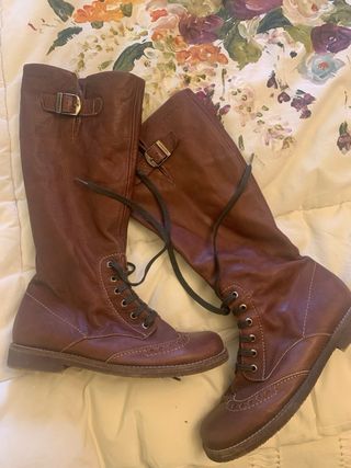 Botas de piel Wonders cordones talla 40