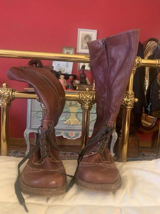 Botas de piel Wonders cordones talla 40