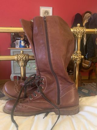 Botas de piel Wonders cordones talla 40