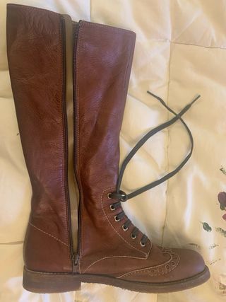 Botas de piel Wonders cordones talla 40