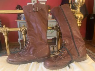 Botas de piel Wonders cordones talla 40