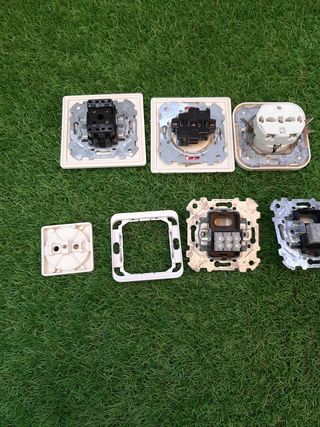 Lote interruptor y enchufes eléctricos