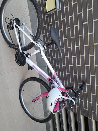 Bicicleta Niña 26 Blanca y Rosa