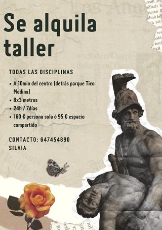 Alquiler Local/Taller para Artistas