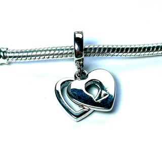 ♥️Charm Corazón Doble Candado Rojo